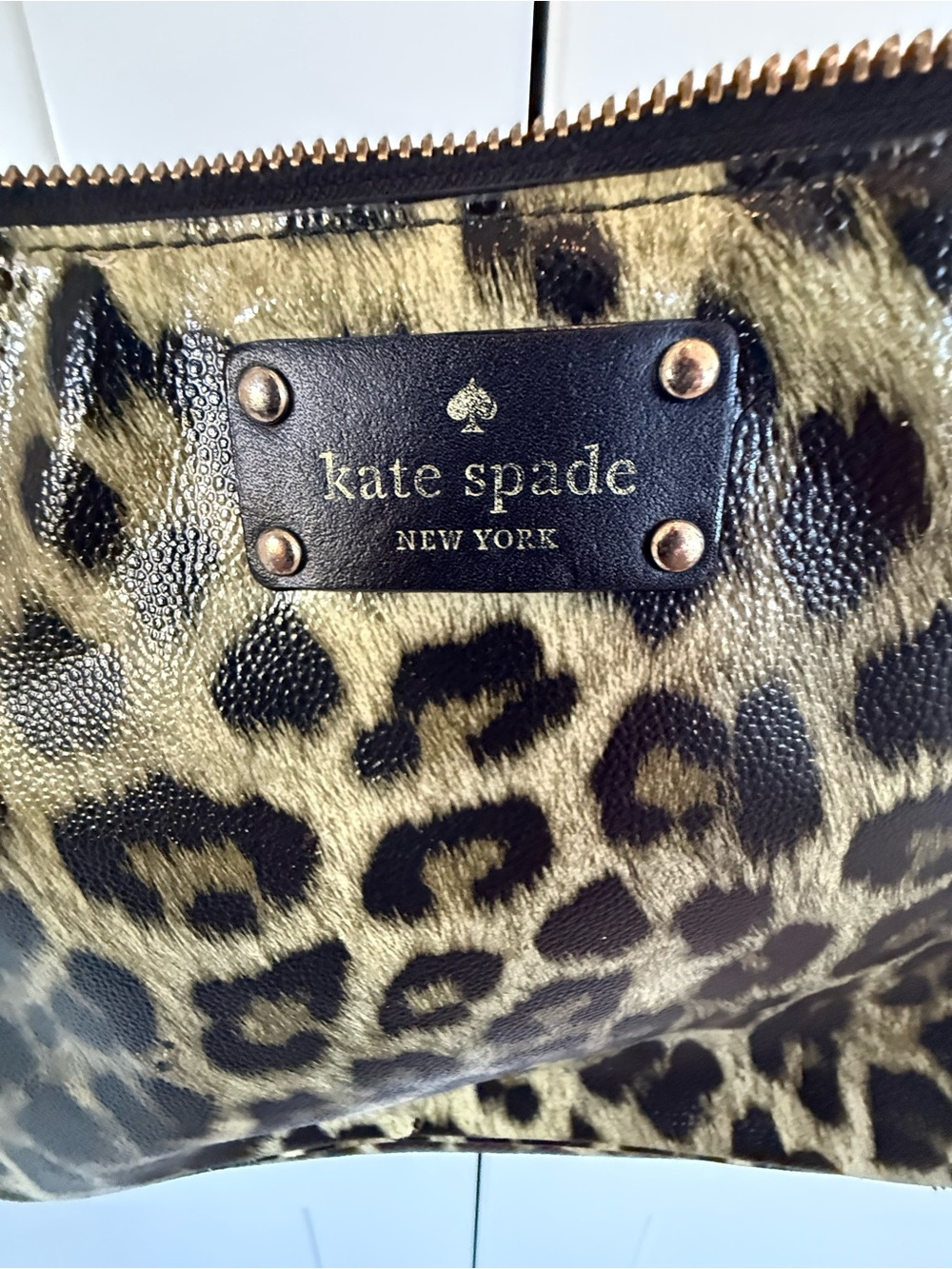 kate spade Leopard-Print Reptile Habitat Accessory in Olive Green and Black